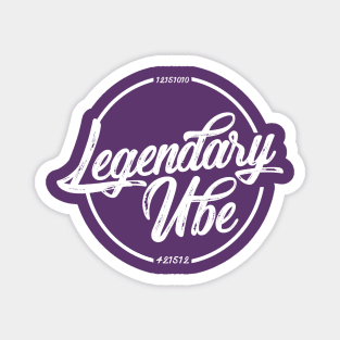 Legendary Ube Flagship Tee (White Logo) Magnet