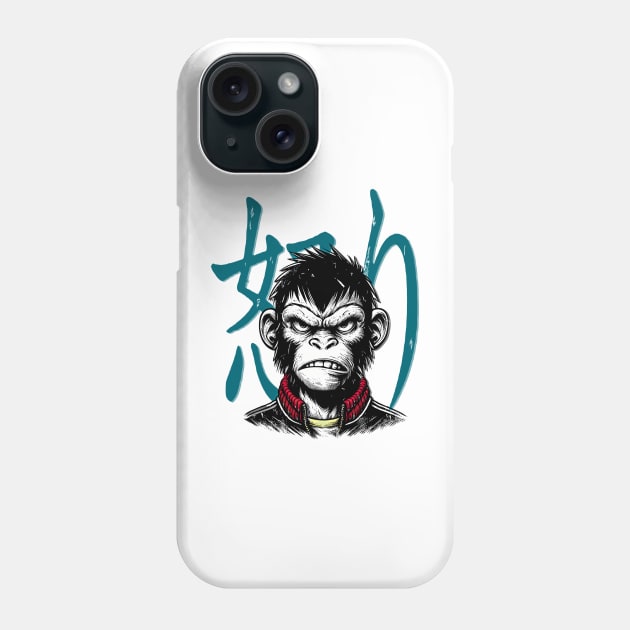 Rage Relief Monkey Phone Case by Cutetopia