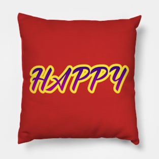 The Radiance of a Happy Word Pillow