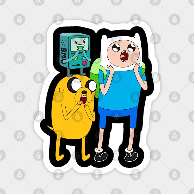 Finn Jake BMO Magnet by Plushism