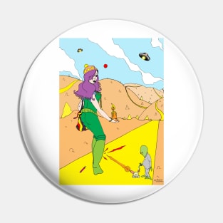 Desert Saucers  [Pen Drawn Fantasy Female Illustration] Pin