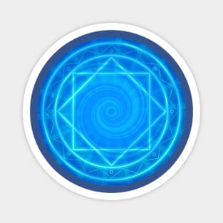 CIRCLE of POWER, blue Magnet