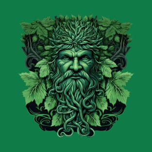 Jack Of The Wood Traditional Pagan Celtic Greenman T-Shirt