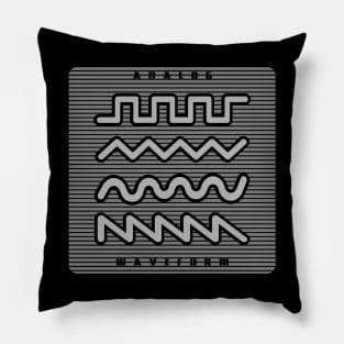 Analog Synthesizer Waveform Pillow