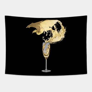 Sparkling Wine Dragon Tapestry