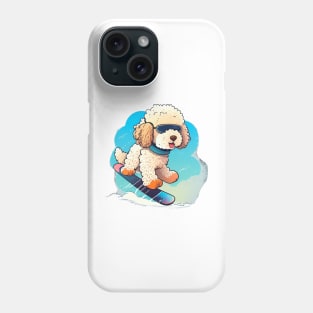 Plant a Tree and Look Stylish - Poodle Snowboarding Design Phone Case