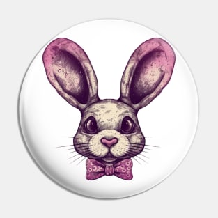 Bow tie bunny Pin