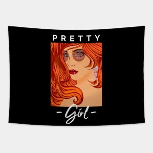 Pretty girl, totes, phone cases, lap top covers, stickers, pins, Tapestry