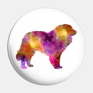 Estrela Mountain Dog in watercolor Pin