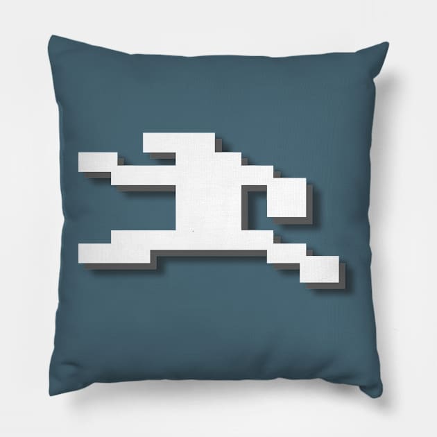 Jumpman Pillow by RetroTrader