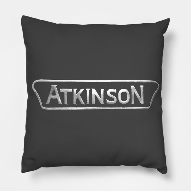 Vintage Atkinson truck logo Pillow by soitwouldseem