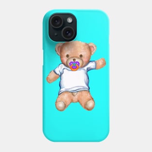 Baby Teddy Bear Toy with Pacifier Phone Case