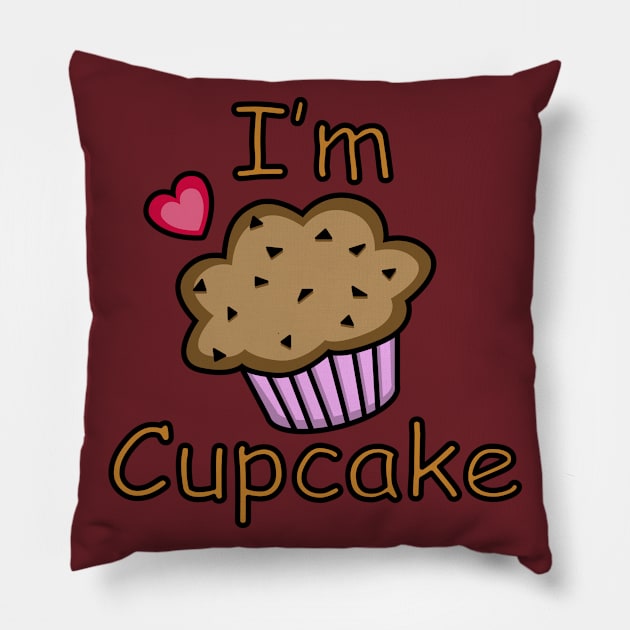 i am cupcake Pillow by MrGreen34