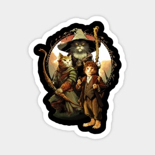 Cat of The Rings Magnet