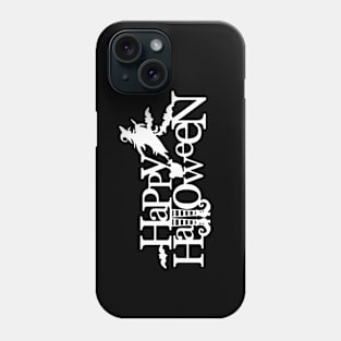 "Happy Halloween" Spooky Season Trick or Treat Black Phone Case