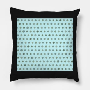 Watercolor dot to dot in teal and mind Pillow