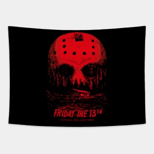 friday the 13th movie poster Tapestry