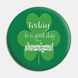 Today is a Good Day for Shenanigans Pin