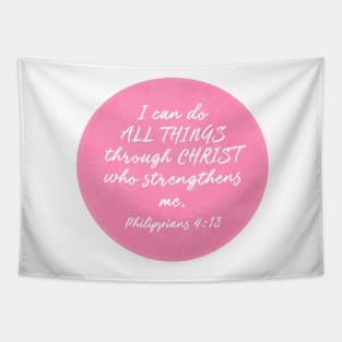 I can do all things through Christ Tapestry