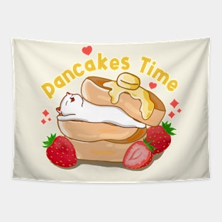 Kawaii Pancakes and Cat Tapestry