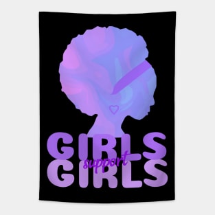 GIRLS Support Girl Power Quotes Tapestry