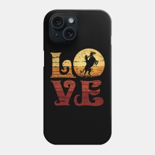 Western Rodeo Riding, Equestrian Horse Lover Phone Case