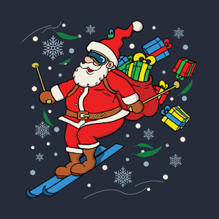 The Santa Ski T-Shirt