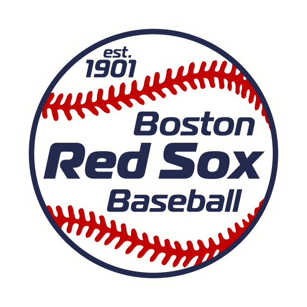 Red Sox 80s Retro Ball by Throwzack