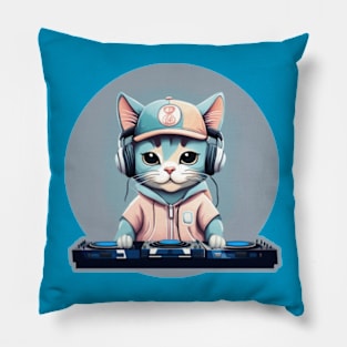 DJ Kitty Kat Pillow