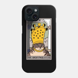 High Priestess Crocs Cat Meme Tarot Phone Case