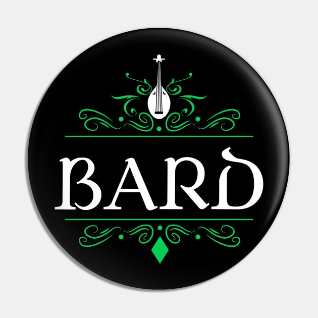 Bard Character Class RPG - Roleplaying Series Pin by pixeptional