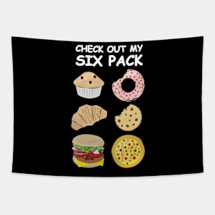 Check Out My Six Pack - Mixed Foods Tapestry