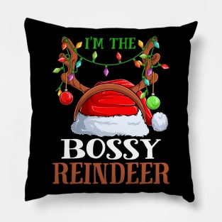 Im The Bossy Reindeer Christmas Funny Pajamas Funny Christmas Gift Pillow