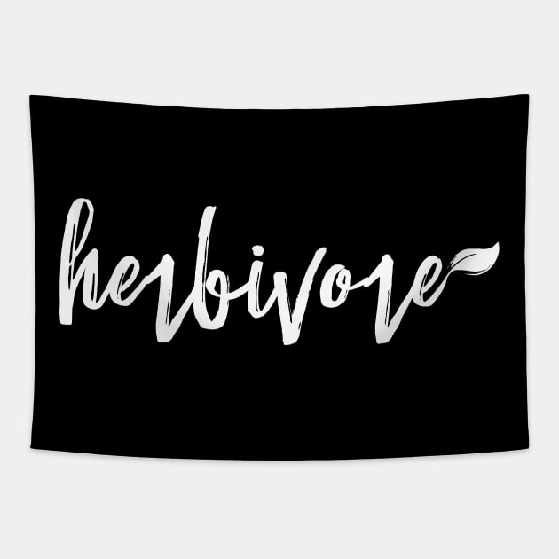 Herbivore' Funny Vegan Herbivore Tapestry by ourwackyhome