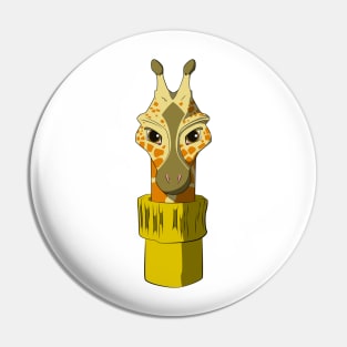 Giraffe in a Turtleneck Pin