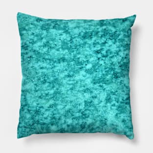 Turquoise Marble Texture Pillow