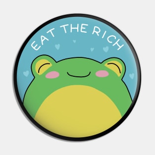 Eat The Rich - Frog Pin