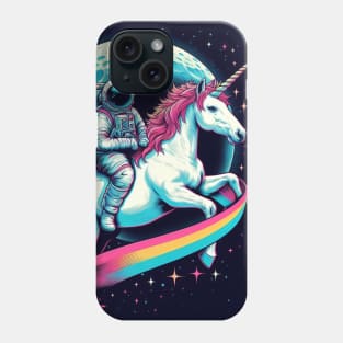 Astronaut on Unicorn Phone Case