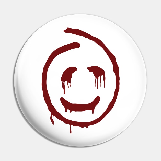 Sinister Smiley, Red John Fictional Serial Killer On The Mentalist TV Crime Drama Pin by VintageArtwork