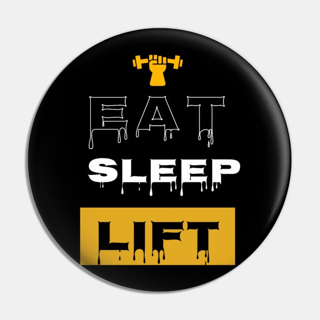 Eat, sleep, lift gym motivation Pin by Aphro art design 