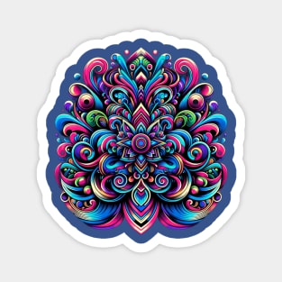 psychedelic pattern Magnet