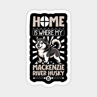 Home is with my Mackenzie River Husky Magnet