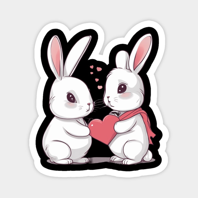 Valentine Bunny Magnet by animegirlnft