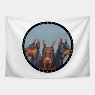 Doberman dog Tapestry