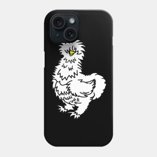 White Silkie Chicken Phone Case