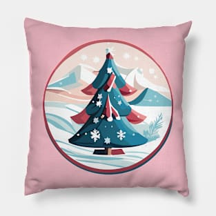 Winter holidays graphic design Pillow