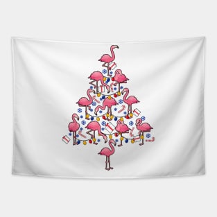 Funny Christmas Men Kids Women Flamingo Ugly Christmas Tapestry