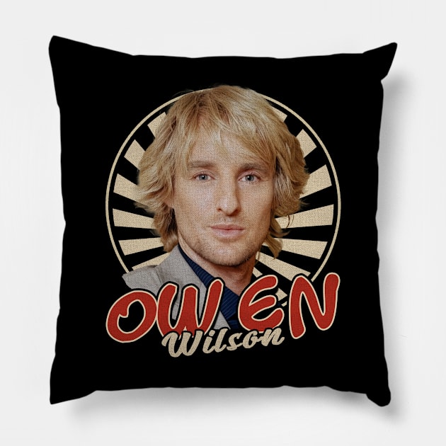 Vintage Circle Owen Wilson Pillow by Motor Ilang