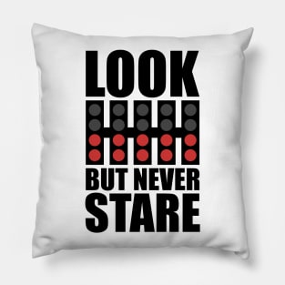 'Look But Never Stare' F1 Design Pillow