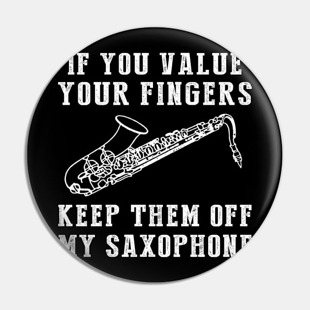 Jazz Up the Laughs - Keep Off My Saxophone Funny Tee & Hoodie! Pin by MKGift